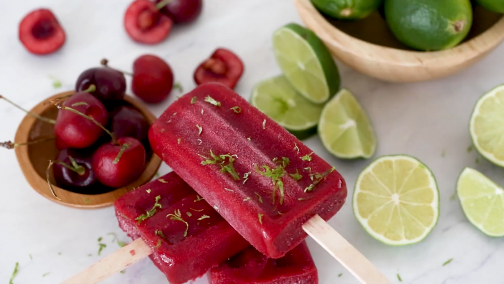 Summer Sips on a Stick: Cherry Limeade Vodka Popsicles Recipe